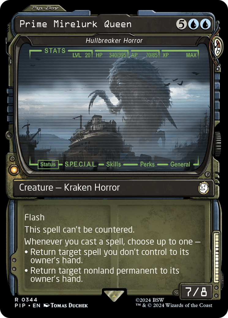 Prime Mirelurk Queen - Hullbreaker Horror (Showcase) [Fallout] | Jomio and Rueliete's Cards and Comics