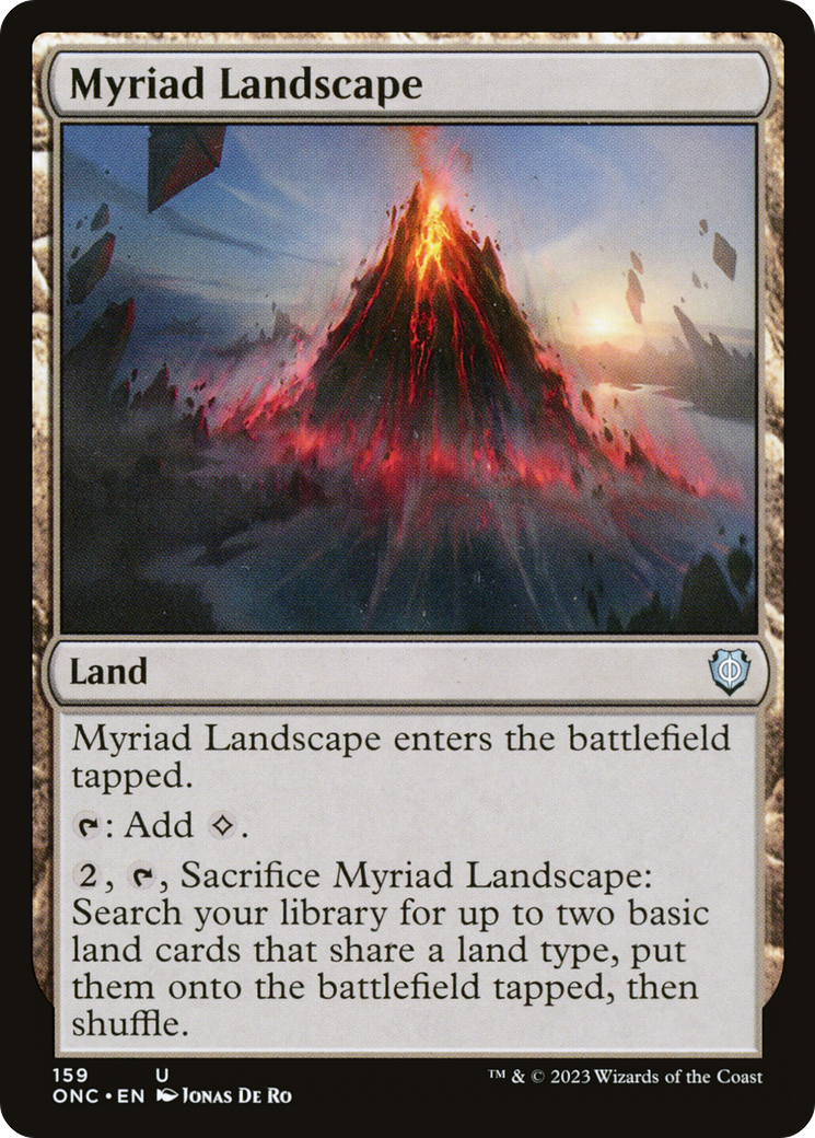 Myriad Landscape [Phyrexia: All Will Be One Commander] | Jomio and Rueliete's Cards and Comics
