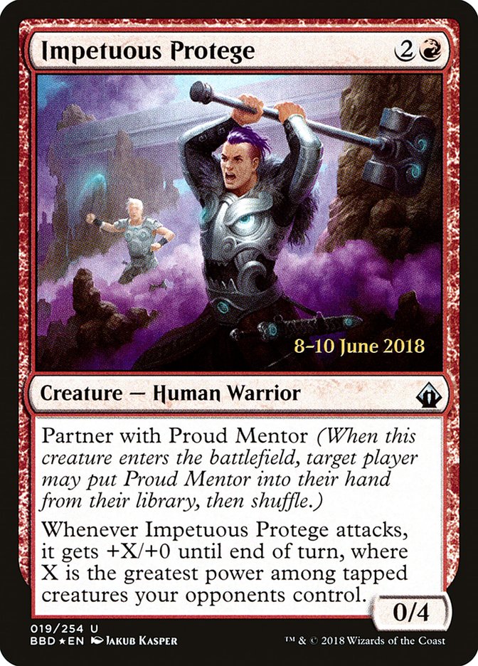 Impetuous Protege [Battlebond Prerelease Promos] | Jomio and Rueliete's Cards and Comics