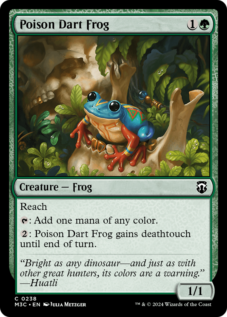 Poison Dart Frog (Ripple Foil) [Modern Horizons 3 Commander] | Jomio and Rueliete's Cards and Comics