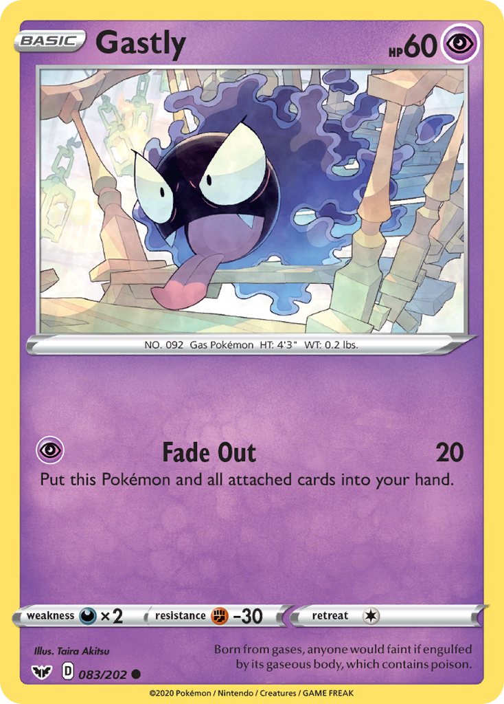 Gastly (083/202) [Sword & Shield: Base Set] | Jomio and Rueliete's Cards and Comics