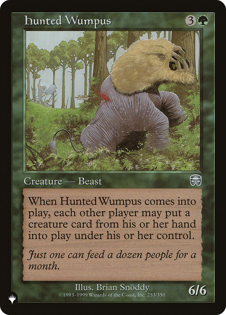 Hunted Wumpus [The List] | Jomio and Rueliete's Cards and Comics