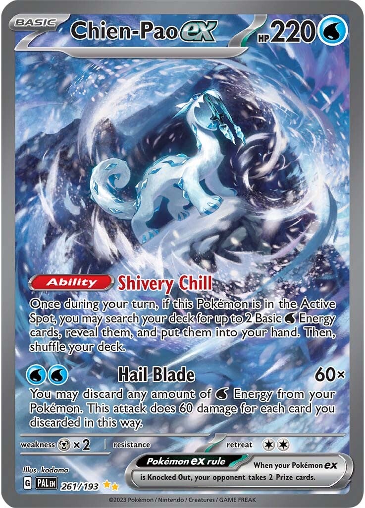 Chien-Pao ex (261/193) [Scarlet & Violet: Paldea Evolved] | Jomio and Rueliete's Cards and Comics