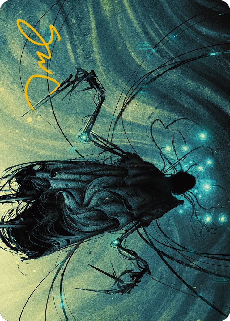 Ichor Synthesizer Art Card (Gold-Stamped Signature) [Phyrexia: All Will Be One Art Series] | Jomio and Rueliete's Cards and Comics