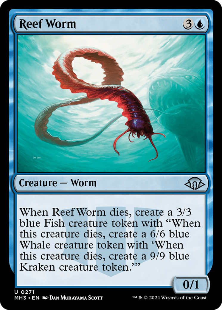 Reef Worm [Modern Horizons 3] | Jomio and Rueliete's Cards and Comics
