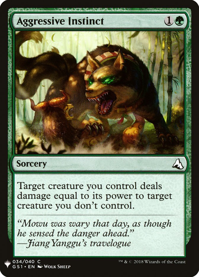Aggressive Instinct [Mystery Booster] | Jomio and Rueliete's Cards and Comics
