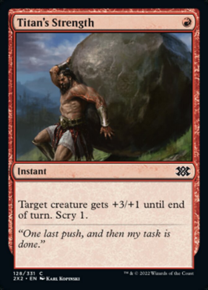 Titan's Strength [Double Masters 2022] | Jomio and Rueliete's Cards and Comics