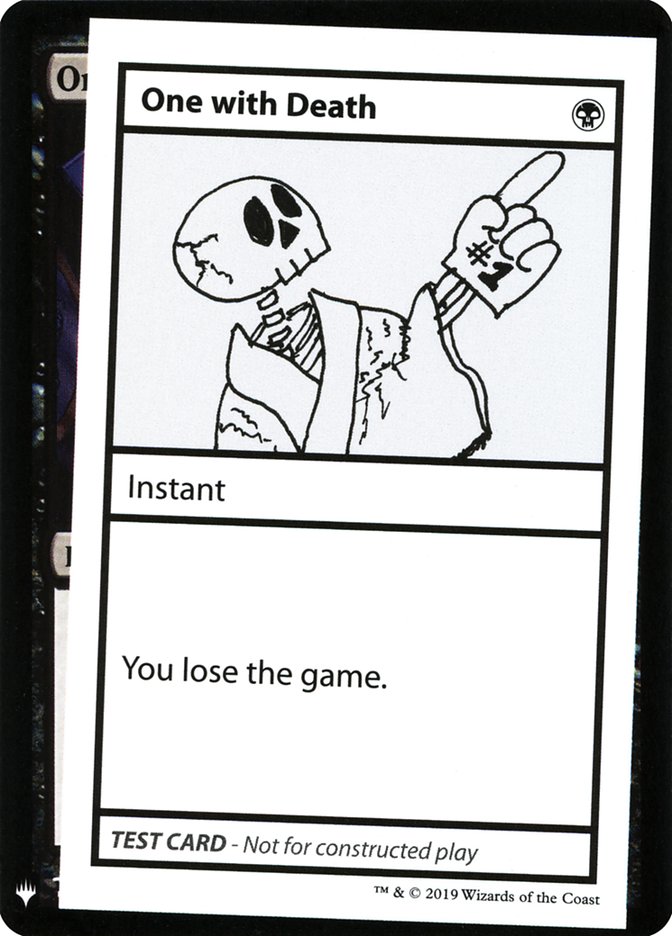One with Death [Mystery Booster Playtest Cards] | Jomio and Rueliete's Cards and Comics