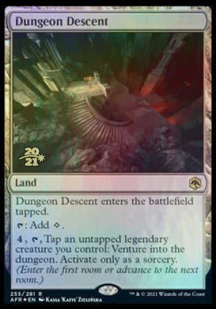 Dungeon Descent [Dungeons & Dragons: Adventures in the Forgotten Realms Prerelease Promos] | Jomio and Rueliete's Cards and Comics