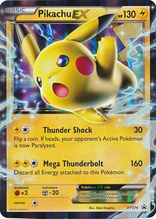 Pikachu EX (XY174) (Jumbo Card) [XY: Black Star Promos] | Jomio and Rueliete's Cards and Comics
