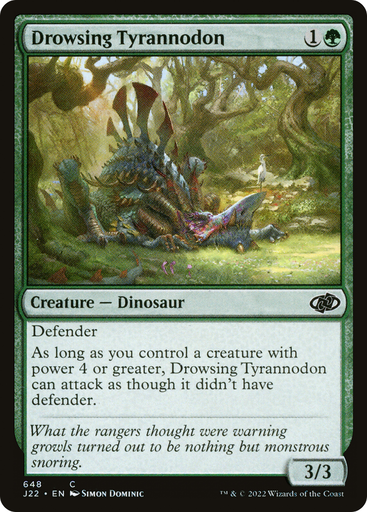 Drowsing Tyrannodon [Jumpstart 2022] | Jomio and Rueliete's Cards and Comics