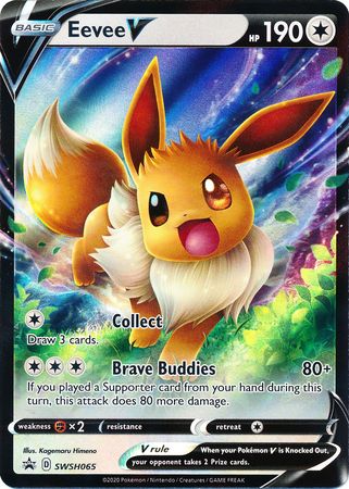 Eevee V (SWSH065) [Sword & Shield: Black Star Promos] | Jomio and Rueliete's Cards and Comics