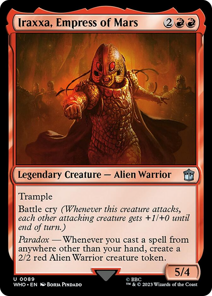 Iraxxa, Empress of Mars [Doctor Who] | Jomio and Rueliete's Cards and Comics