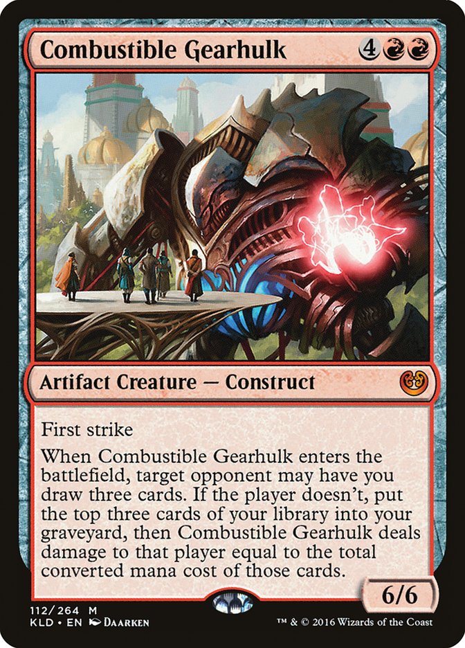 Combustible Gearhulk [Kaladesh] | Jomio and Rueliete's Cards and Comics