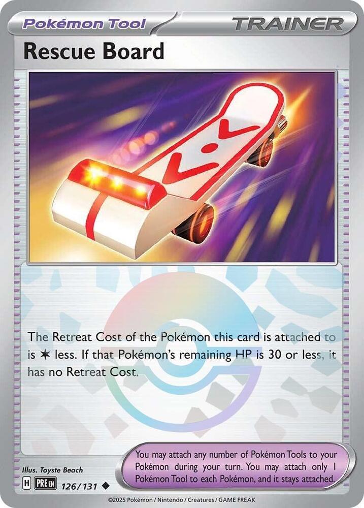 Rescue Board (126/131) (Poke Ball Pattern) [Scarlet & Violet: Prismatic Evolutions] | Jomio and Rueliete's Cards and Comics