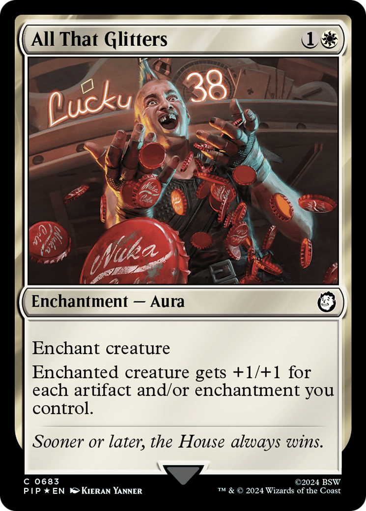 All That Glitters (Surge Foil) [Fallout] | Jomio and Rueliete's Cards and Comics