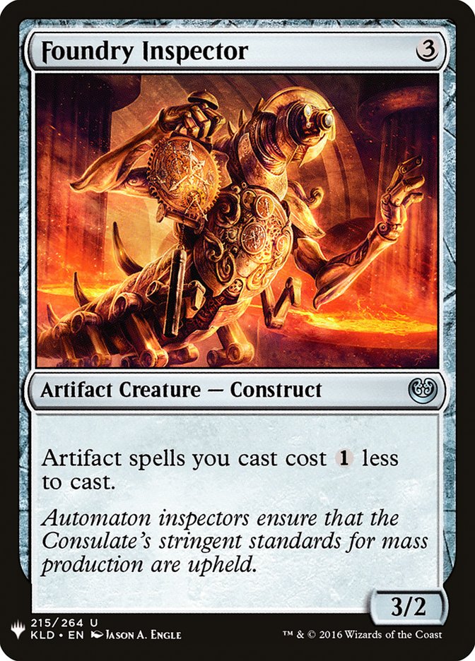Foundry Inspector [Mystery Booster] | Jomio and Rueliete's Cards and Comics