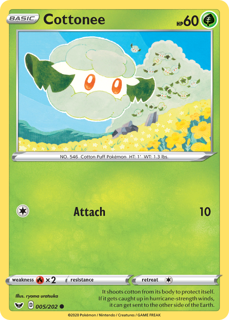 Cottonee (005/202) [Sword & Shield: Base Set] | Jomio and Rueliete's Cards and Comics