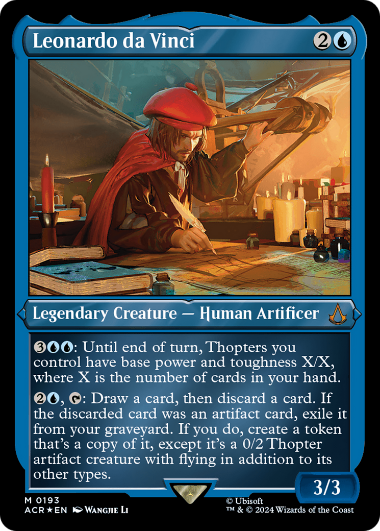 Leonardo da Vinci (Foil Etched) [Assassin's Creed] | Jomio and Rueliete's Cards and Comics