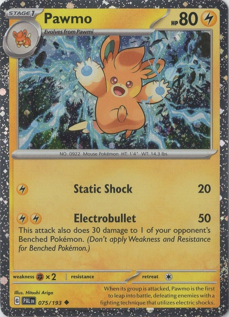 Pawmo (075/193) (Cosmos Foil) [Scarlet & Violet: Paldea Evolved] | Jomio and Rueliete's Cards and Comics