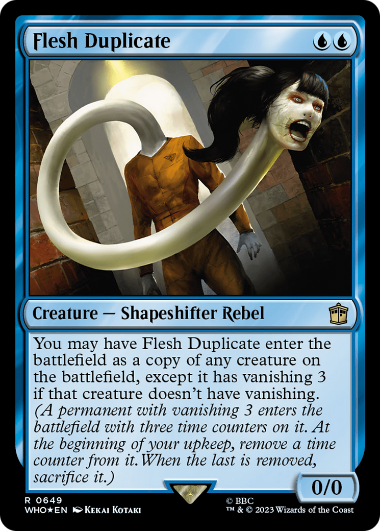Flesh Duplicate (Surge Foil) [Doctor Who] | Jomio and Rueliete's Cards and Comics