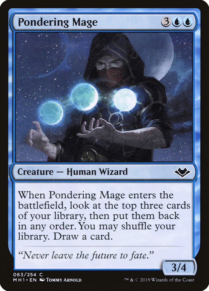 Pondering Mage [Modern Horizons] | Jomio and Rueliete's Cards and Comics