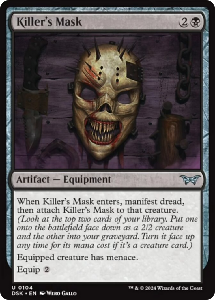 Killer's Mask [Duskmourn: House of Horror] | Jomio and Rueliete's Cards and Comics