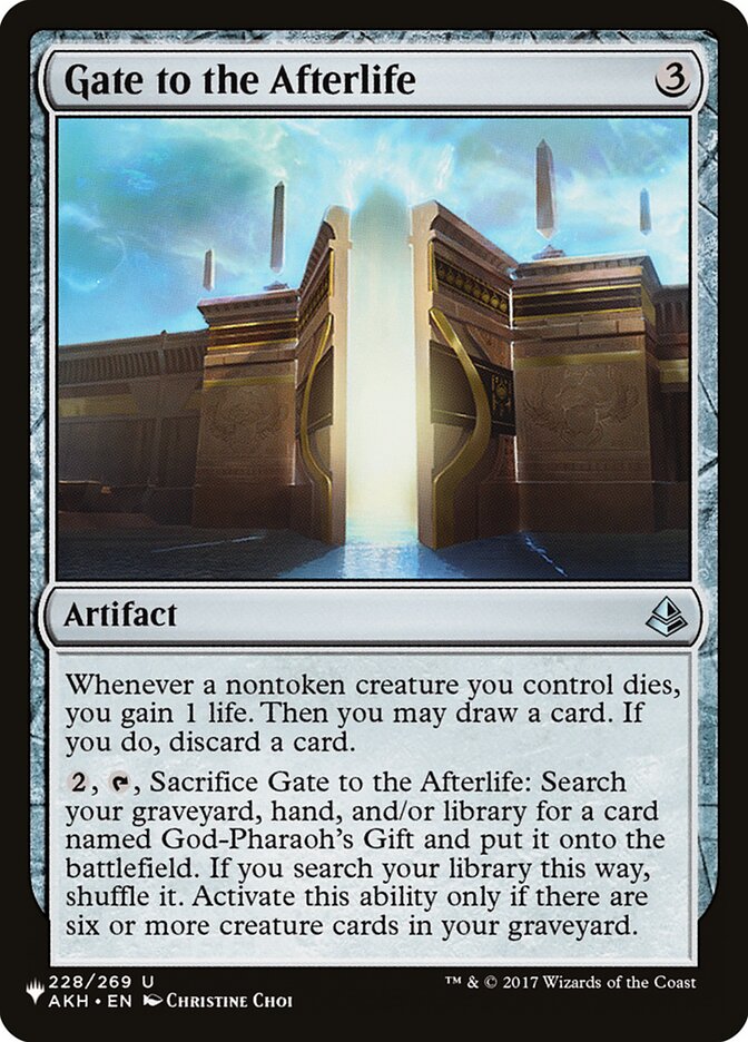 Gate to the Afterlife [The List] | Jomio and Rueliete's Cards and Comics