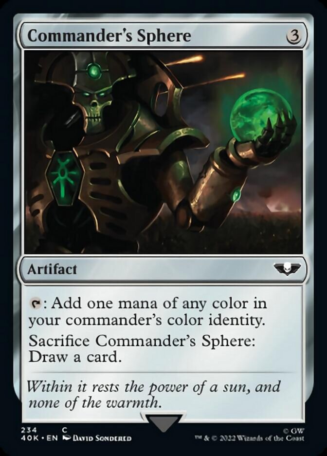 Commander's Sphere (234) (Surge Foil) [Warhammer 40,000] | Jomio and Rueliete's Cards and Comics