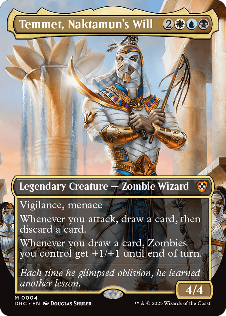 Temmet, Naktamun's Will (Borderless) [Aetherdrift Commander] | Jomio and Rueliete's Cards and Comics