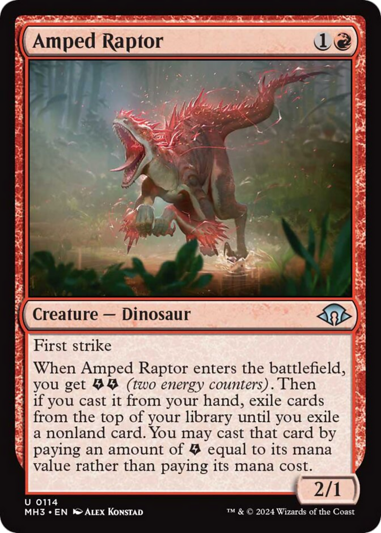 Amped Raptor [Modern Horizons 3] | Jomio and Rueliete's Cards and Comics