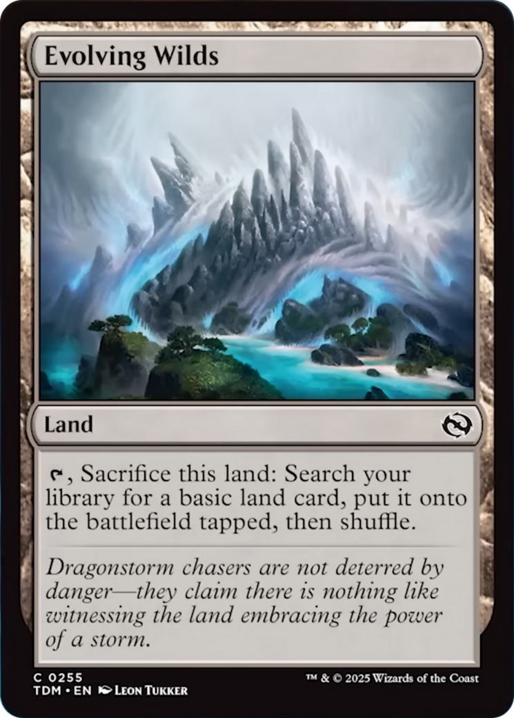 Evolving Wilds [Tarkir: Dragonstorm] | Jomio and Rueliete's Cards and Comics