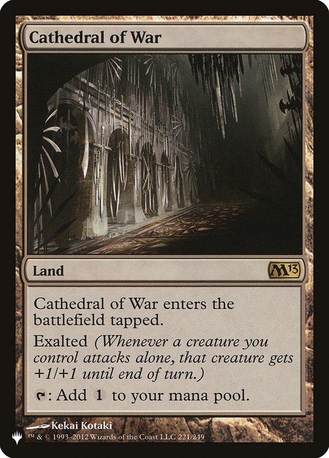 Cathedral of War [The List] | Jomio and Rueliete's Cards and Comics