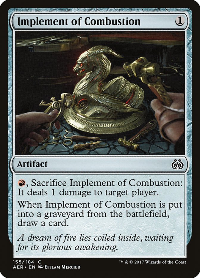 Implement of Combustion [Aether Revolt] | Jomio and Rueliete's Cards and Comics