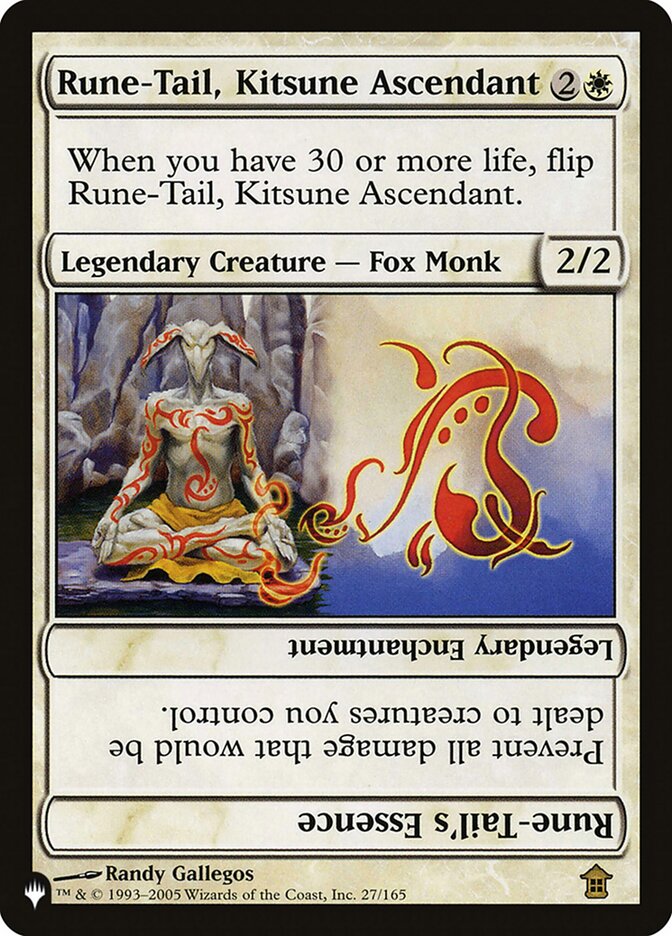 Rune-Tail, Kitsune Ascendant // Rune-Tail's Essence [The List] | Jomio and Rueliete's Cards and Comics