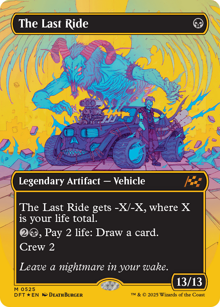The Last Ride (Borderless) (First-Place Foil) [Aetherdrift] | Jomio and Rueliete's Cards and Comics