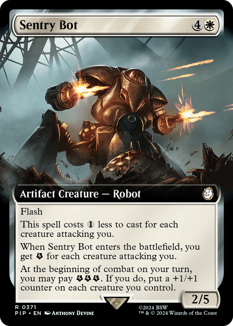 Sentry Bot (Extended Art) [Fallout] | Jomio and Rueliete's Cards and Comics