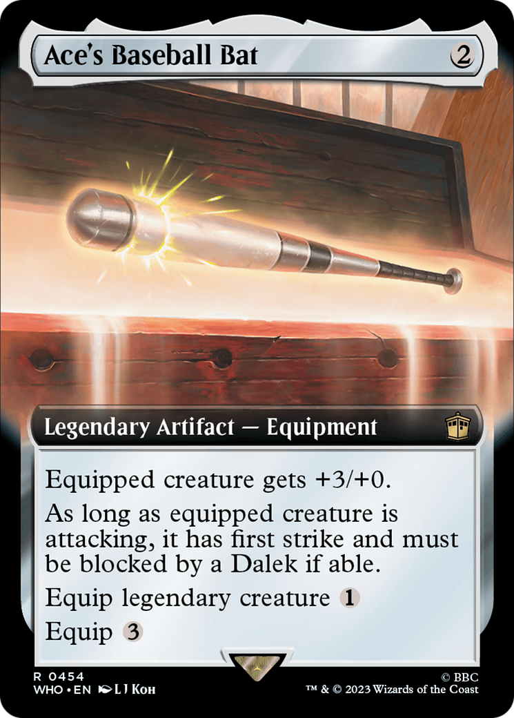 Ace's Baseball Bat (Extended Art) [Doctor Who] | Jomio and Rueliete's Cards and Comics
