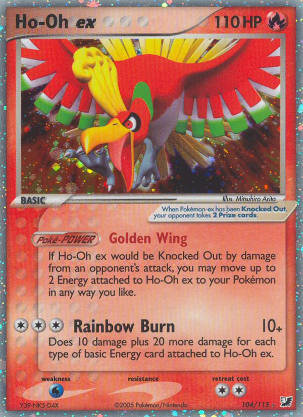 Ho-Oh ex (104/115) [EX: Unseen Forces] | Jomio and Rueliete's Cards and Comics