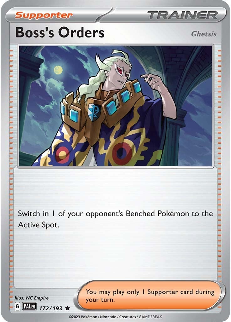 Boss's Orders (172/193) [Scarlet & Violet: Paldea Evolved] | Jomio and Rueliete's Cards and Comics