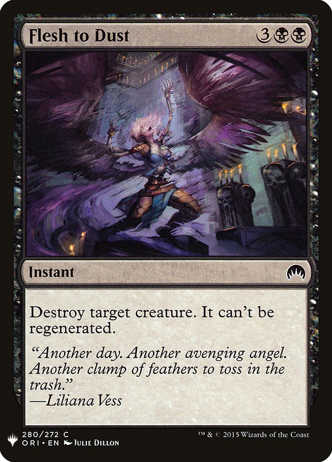 Flesh to Dust [Mystery Booster] | Jomio and Rueliete's Cards and Comics