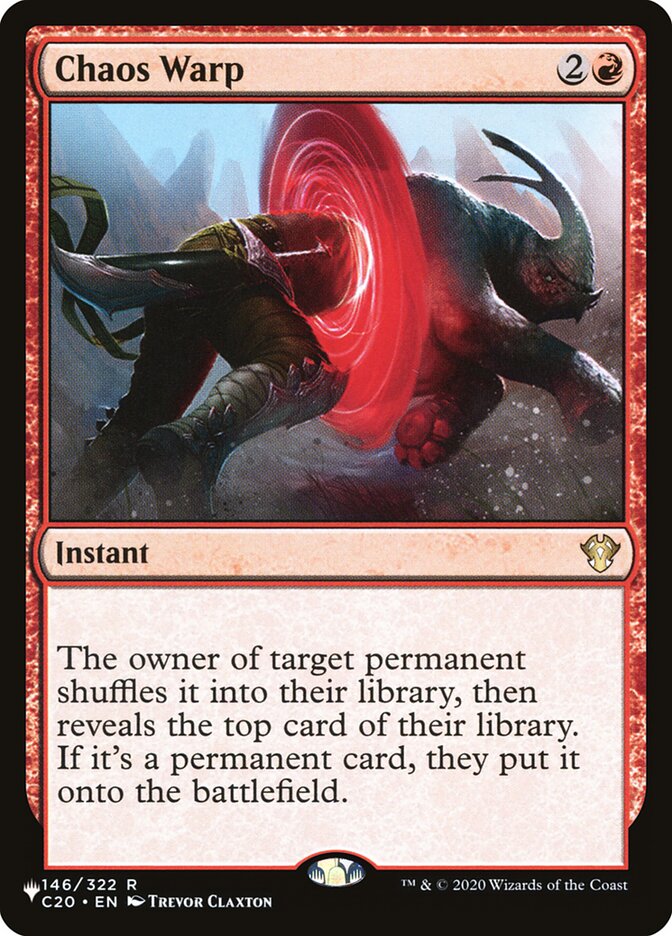 Chaos Warp [Secret Lair: Heads I Win, Tails You Lose] | Jomio and Rueliete's Cards and Comics