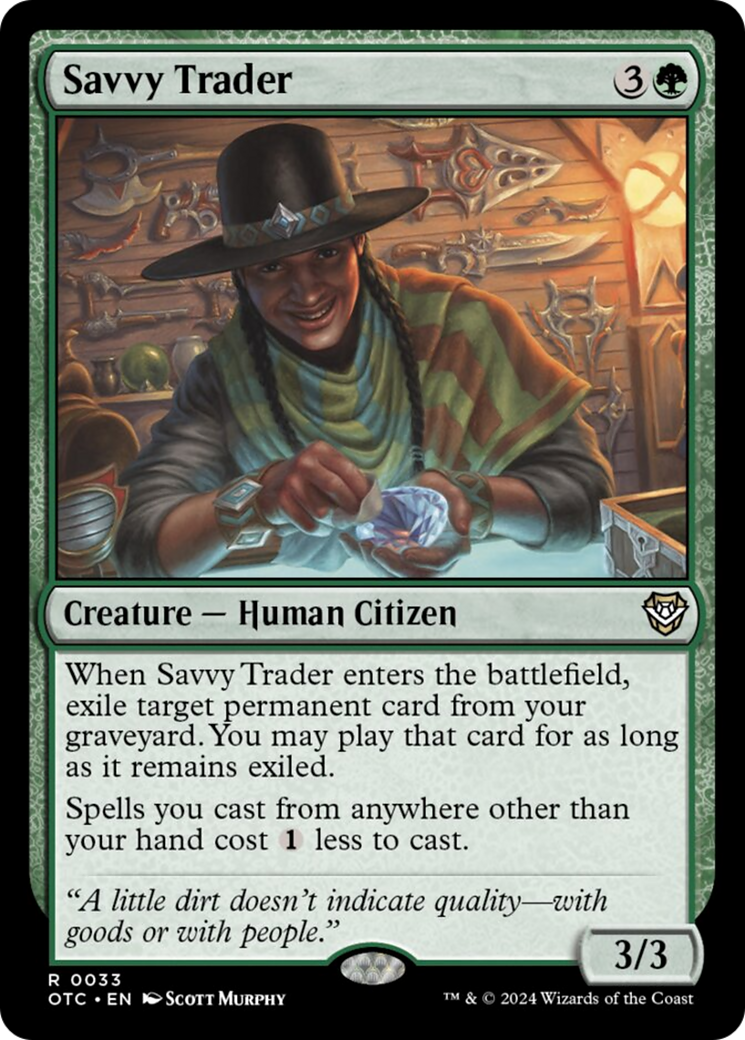 Savvy Trader [Outlaws of Thunder Junction Commander] | Jomio and Rueliete's Cards and Comics