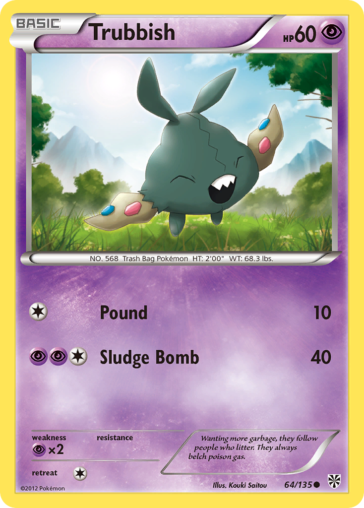 Trubbish (64/135) [Black & White: Plasma Storm] | Jomio and Rueliete's Cards and Comics