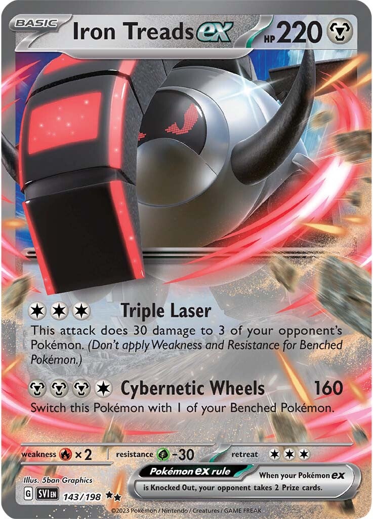 Iron Treads ex (143/198) [Scarlet & Violet: Base Set] | Jomio and Rueliete's Cards and Comics