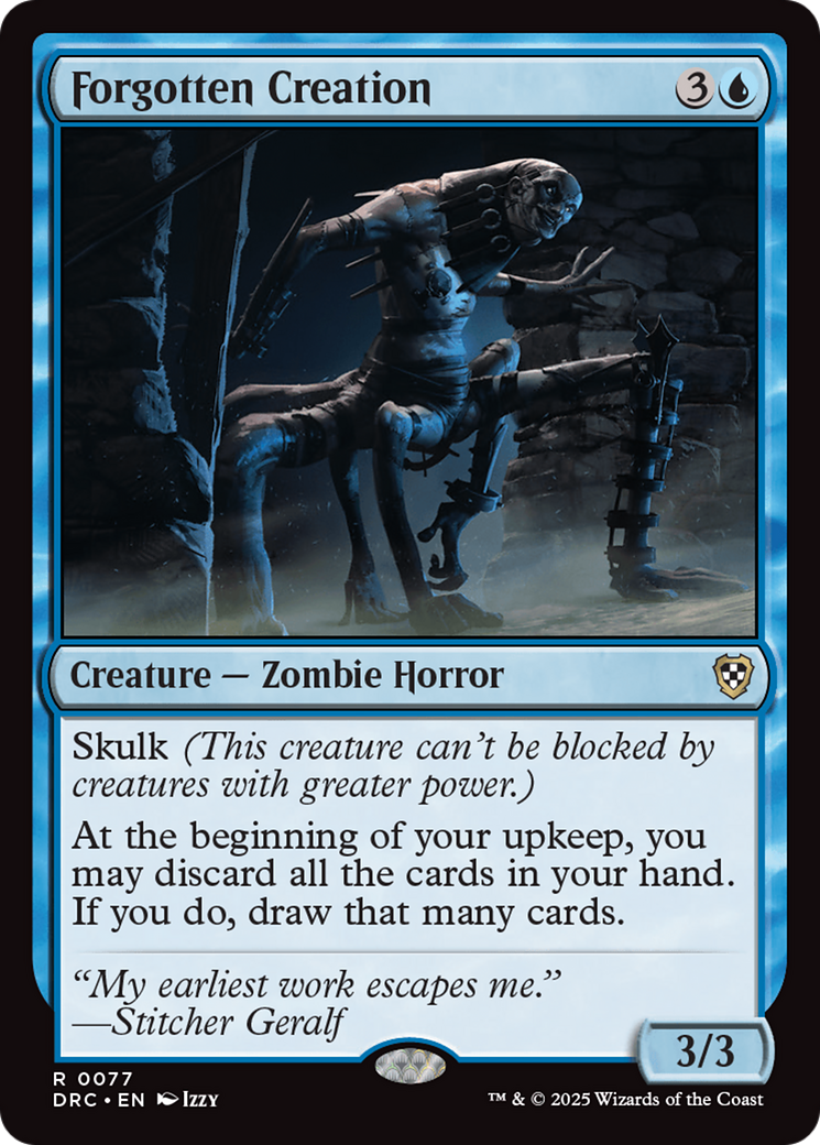 Forgotten Creation [Aetherdrift Commander] | Jomio and Rueliete's Cards and Comics
