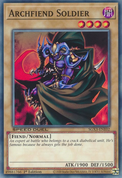 Archfiend Soldier [SGX3-ENE02] Common | Jomio and Rueliete's Cards and Comics