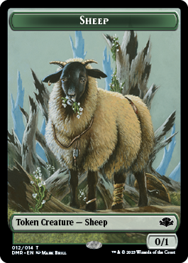 Zombie // Sheep Double-Sided Token [Dominaria Remastered Tokens] | Jomio and Rueliete's Cards and Comics
