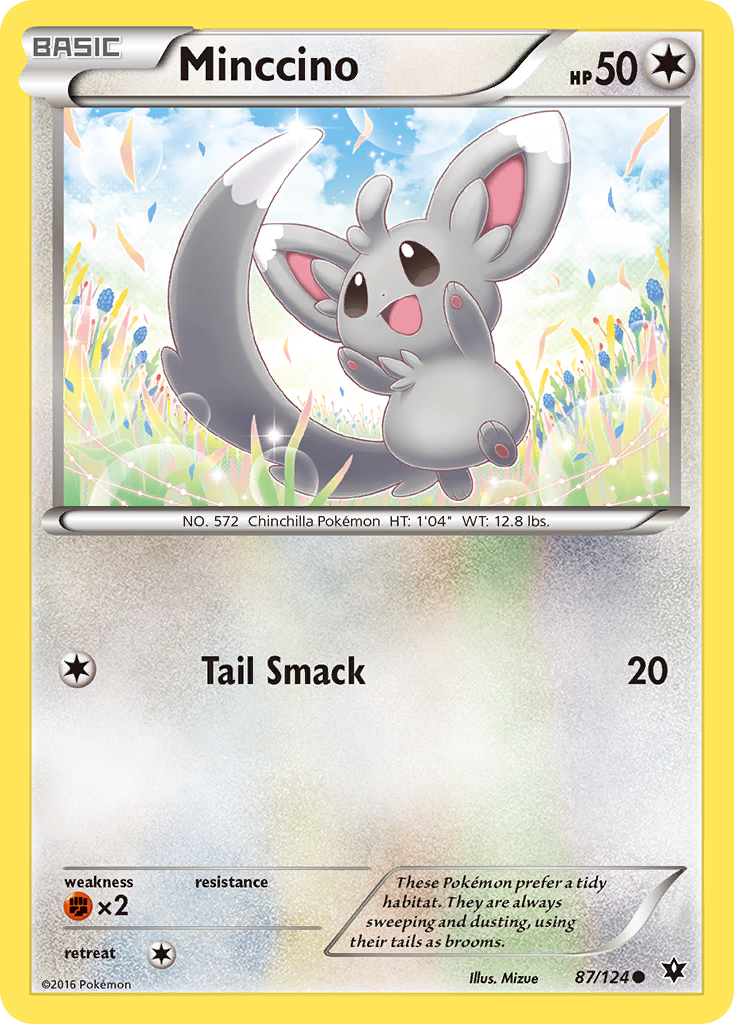 Minccino (87/124) [XY: Fates Collide] | Jomio and Rueliete's Cards and Comics