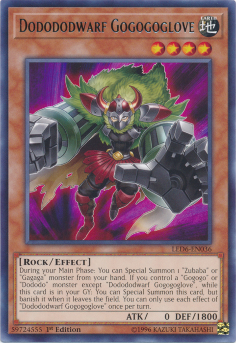 Dodododwarf Gogogoglove [LED6-EN036] Rare | Jomio and Rueliete's Cards and Comics